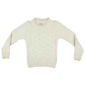 Lányka kötött pulóver gyöngyökkel (TUR)