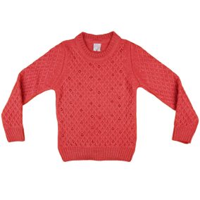 Lányka kötött pulóver gyöngyökkel (TUR)