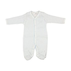 Bébi hosszú ujjú, elöl patentos, vékony rugdalózó