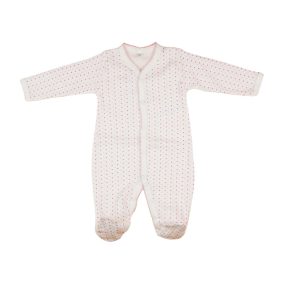 Bébi hosszú ujjú, elöl patentos, vékony rugdalózó