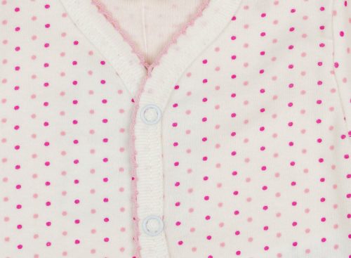 Bébi hosszú ujjú, elöl patentos, vékony rugdalózó