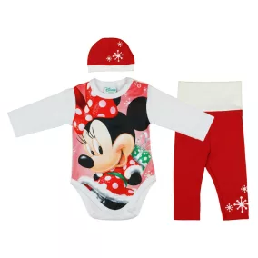  Disney Minnie 3 részes (sapka+nadrág+body) szett 