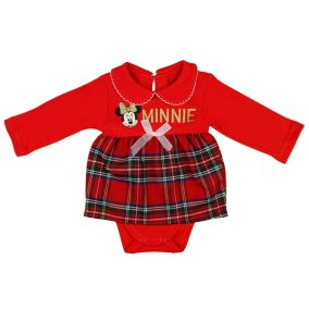 Disney Minnie galléros, hosszú ujjú kombidressz ko