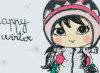 Lányka hosszú ujjú póló Happy winter (TUR)