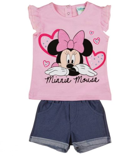 Disney Minnie mintás lány baba 2 részes nyári szett