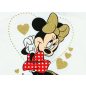 Disney Minnie hosszú ujjú lányka ruha pliszírozott