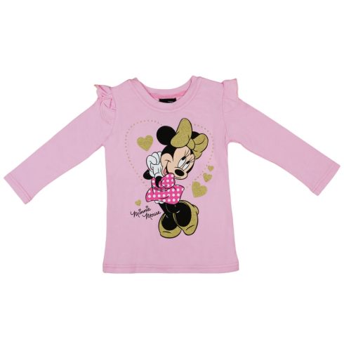 Disney Minnie mintás, fodros vállú, hosszú ujjú lányka póló My little pony mintás fodros ujjú kislány póló.