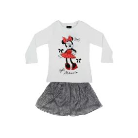 Disney Minnie 2 részes hosszú ujjú póló/szoknya sz