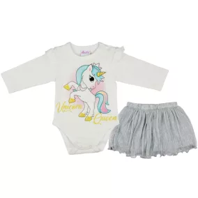 Unicorn Queen Unikornis hosszú ujjú kombidressz cs