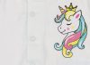 Unicorn Queen Unikornis lányka bébi pamut patentos kocsikabát (kardigán)