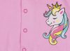 Unicorn Queen Unikornis lányka bébi pamut patentos kocsikabát (kardigán)