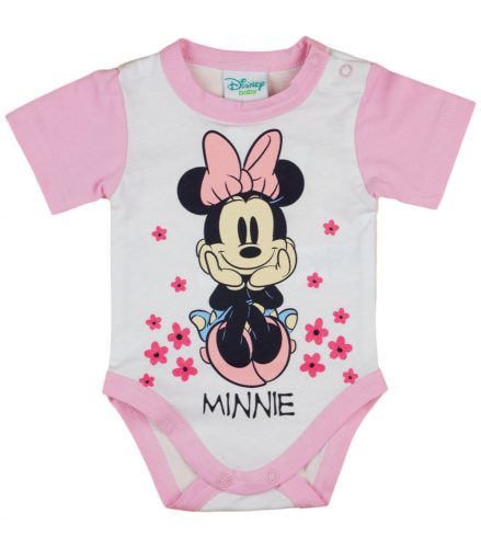 Disney Minnie Love rövid ujjú baba body fehér