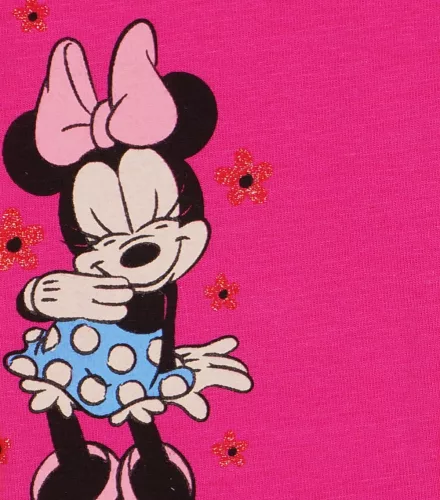 gyerek nadrág sötét rózsaszín színű 110-es méretű Minnie mintával