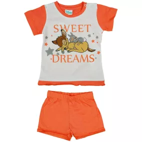 2 részes kislány nyári szett Bambi mintával