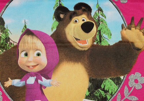 Mása és a medve lányka trikó