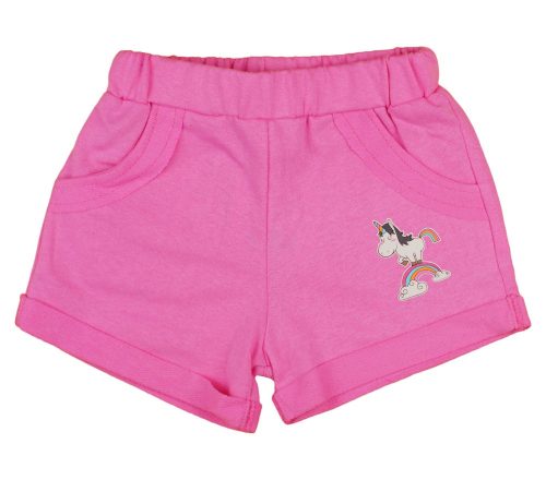Unikornis kislány pink rövidnadrág 