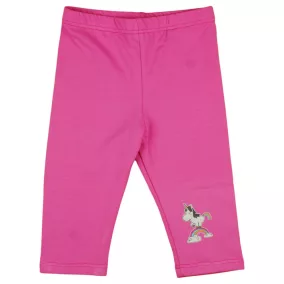 Unikornis lányka 3/4-es elasztikus pamut nadrág