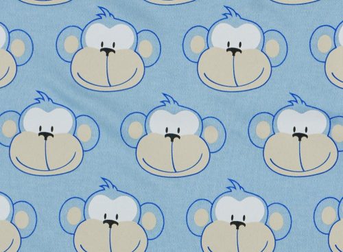 Monkey majom mintás baba ujjatlan rugdalózó