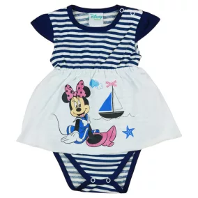 Disney Minnie tengerész stílusú baba body rávarrt szoknyrésszel