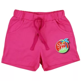 pink kislány pamut rövidnadrág 122-es