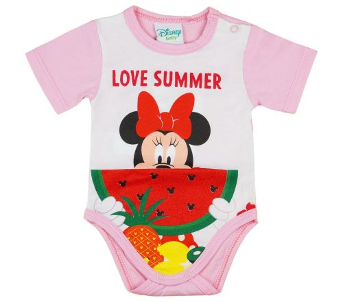 Disney Minnie kislány baba body (kombidressz) Dinnyés fehér