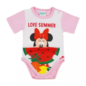 Disney Minnie kislány body (kombidressz) Dinnyés fehér