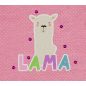 Láma mintás| pöttyös| kislány baba rugdalózó