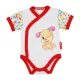 Fisher-Price rövid ujjú elől patentos baba body fehér