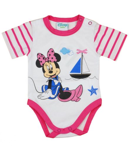 Disney Minnie csíkos baba body (kombidressz) fehér