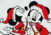 Disney Mickey és Minnie karácsonyi hosszú ujjú plüss rugdalózó