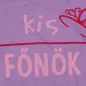 "Kis főnök" feliratos rövid ujjú baba body