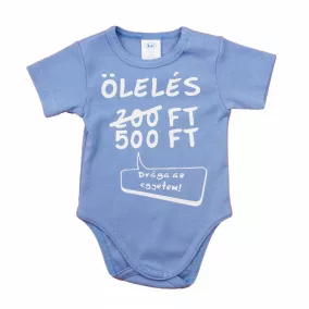 Rövid ujjú bébi kombidressz