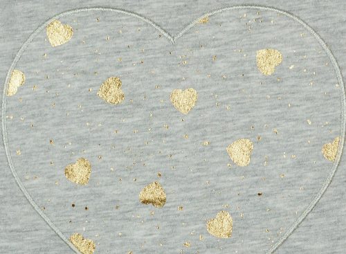 Kislány alkalmi arany szív mintás ruha (TUR)