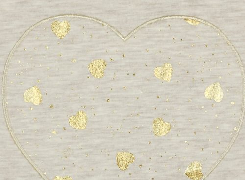 Kislány alkalmi arany szív mintás ruha (TUR)