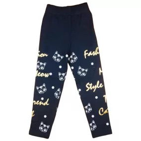 Cica mintás kislány hosszú leggings (TUR)