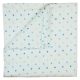 Csillag mintás textil-tetra kifogó-törölköző 150x150cm