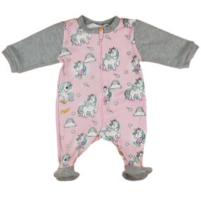 Unikornisos hosszú ujjú rugdalózó