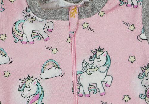 Unikornisos hosszú ujjú rugdalózó