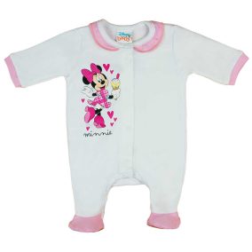   Disney Minnie fagyis pamut baba rugdalózó fodros gallérral