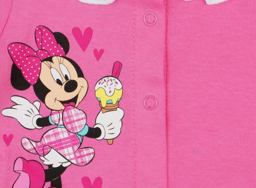 Disney Minnie fagyis pamut baba rugdalózó fodros gallérral