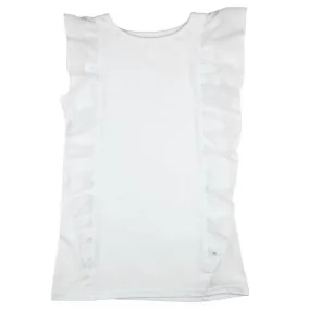 Fehér alkalmi ujjatlan kislány póló