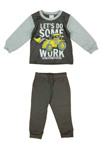 Markoló mintás kétrészes fiú pizsama