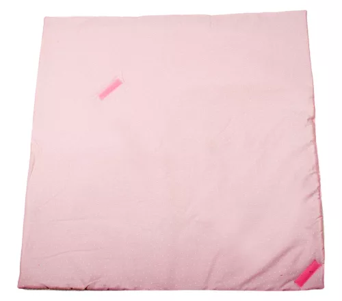 Rózsaszín pöttyös 2in1 pólya és takaró