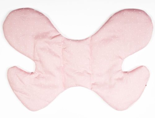 Rózsaszín Pöttyös pillangó alakú babapárna