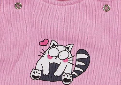 Cicus ujjatlan belül bolyhos baba rugdalózó