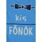 Kis főnök feliratos hosszú ujjú baba body