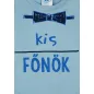 Kis főnök feliratos hosszú ujjú baba body