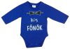 Kis főnök feliratos hosszú ujjú baba body