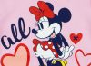 Disney Minnie hosszú ujjú vállon patentos baba body rózsaszín