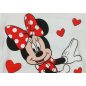 Disney Minnie szívecskés hosszú ujjú baba body fehér